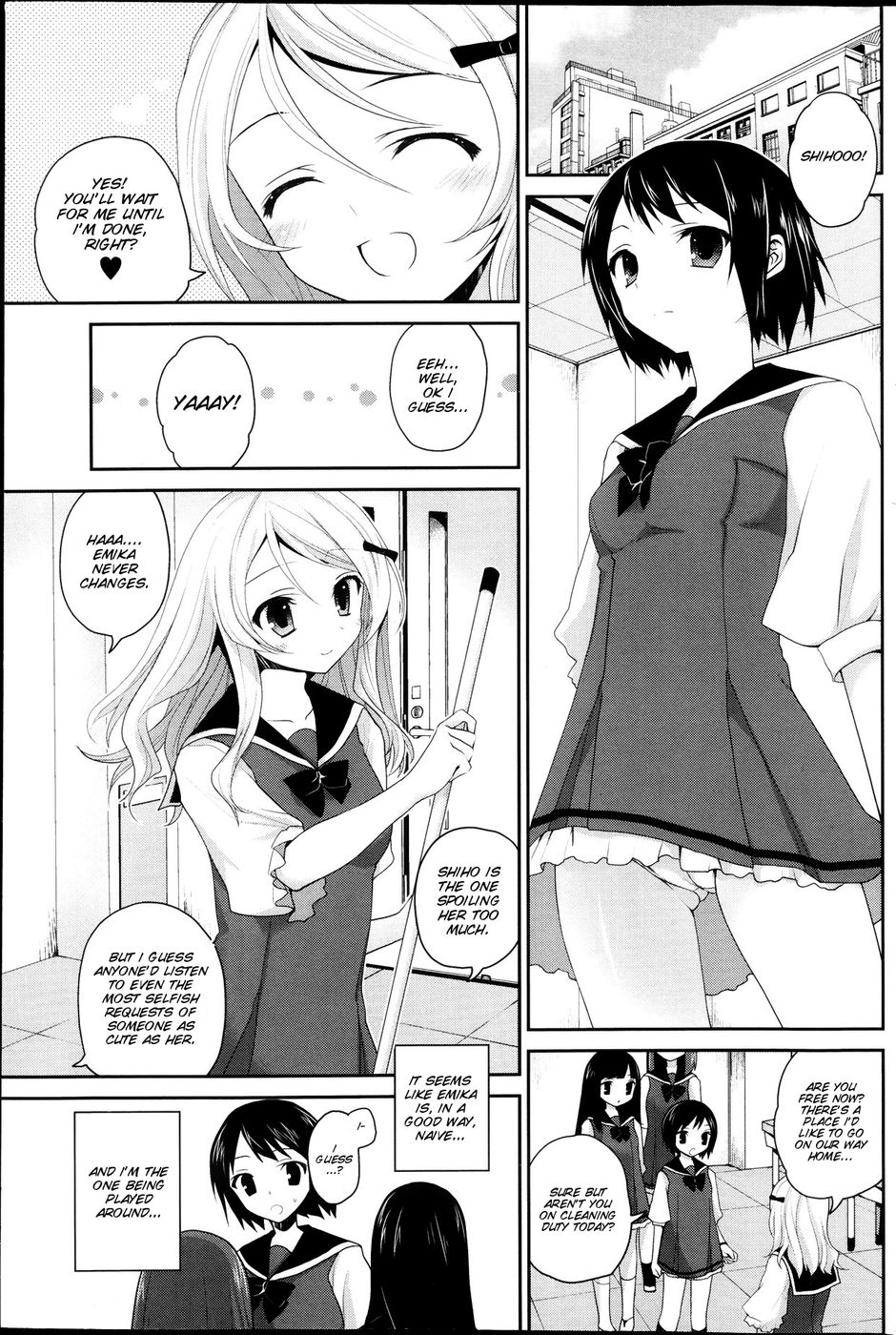 Hentai Manga Comic-Watashi to kanojo ha kisu wo suru-Read-4